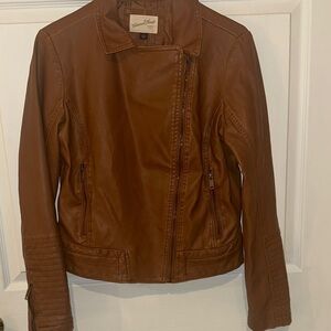 Universal Thread Women's Brown Leather Jacket